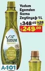 YUDUM EGEMDEN SIZMA ZEYTİNYAĞI 1L